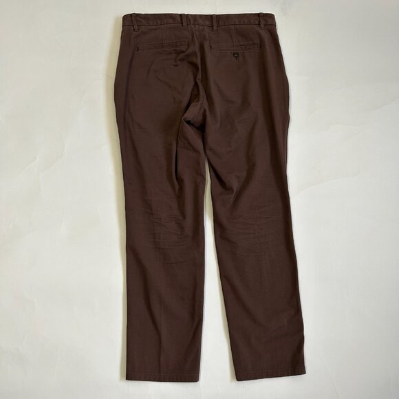 Everlane Uniform Performance Pants Mens 34 x 28 Slim Fit Brown Stretch Preppy - Picture 8 of 12